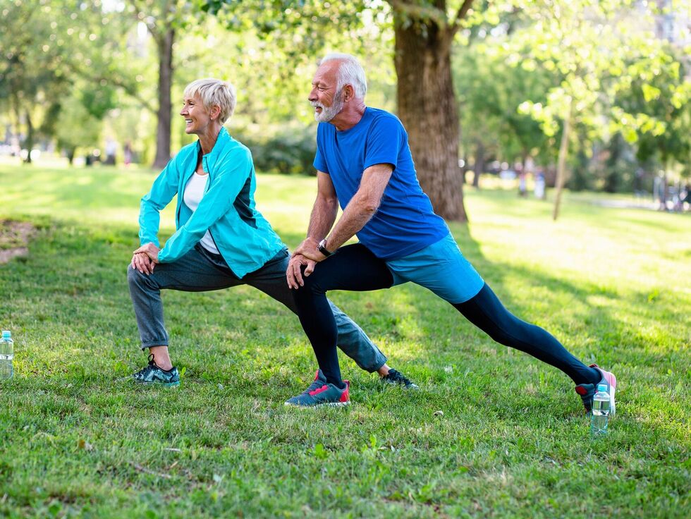 Fit für Bewegung im Park